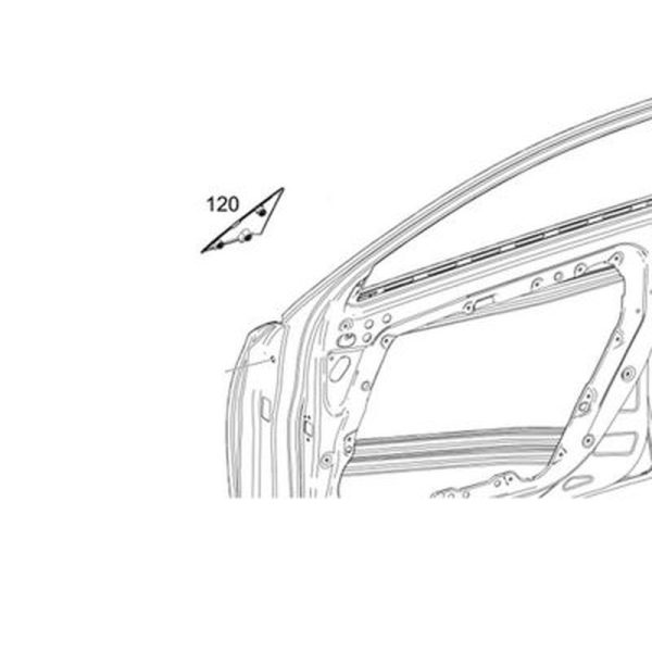 Cache Porte Conducteur Gauche Triangle Classe A W177 Mercedes-Benz