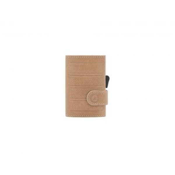 Mini-porte-monnaie  cognac, Cuir de vachette Mercedes-Benz