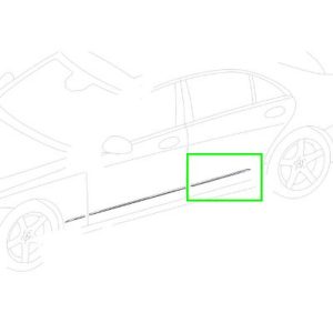 37030-large_default.jpg Baguette Enjoliveuse PORTE ARRIERE GAUCHE Classe S W222 Mercedes-Benz