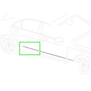 37031-large_default.jpg Baguette Enjoliveuse PORTE ARRIERE DROITE Classe S W222 Mercedes-Benz