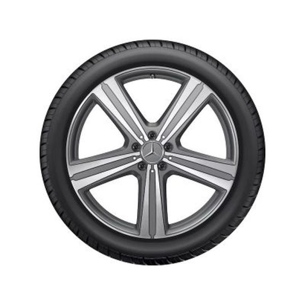 37087-large_default.jpg Jante Mercedes 21 pouces - GLE W167 - Essieu Arrière - 11 J x 21 ET 49 - gris Himalaya mat, Finition brillante