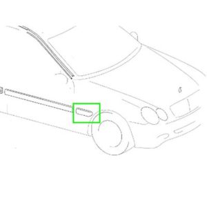Barrette Aile Avant DROIT CLK W209 Mercedes-Benz