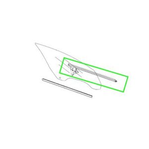 Baguette Extérieur Lèche-Vitre Porte Avant Coté CONDUCTEUR CLS W219 Mercedes-Benz