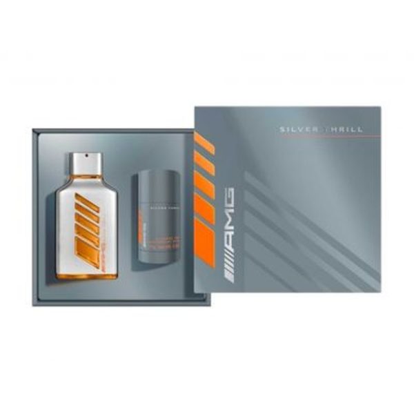 Coffret cadeau Mercedes AMG Silver Thrill, EdP 100 ml