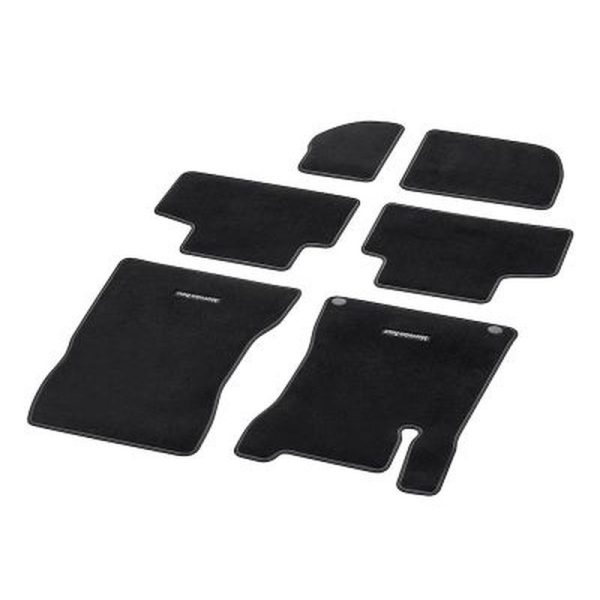 Jeu 6 pièces Tapis Velours GLB W247 - Surpiqûre Gris Moyen - Mercedes-Benz