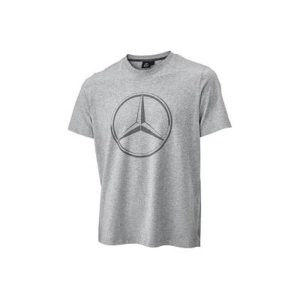 38400-large_default.jpg T-shirt Gris logo imprimé étoile Mercedes-Benz
