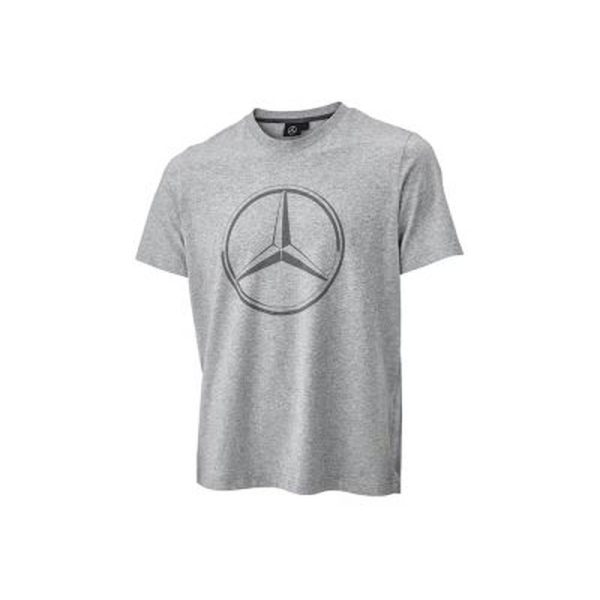 38400-large_default.jpg T-shirt Gris logo imprimé étoile Mercedes-Benz