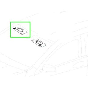 Pare-soleil DROIT PASSAGER GLA W156 Mercedes-Benz