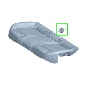 Cache ISOFIX siège banquette arrière CLA W118 Mercedes-Benz