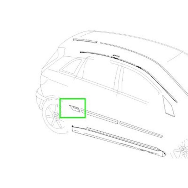 40809-large_default.jpg Baguette Porte Arrière Droit Classe B W245 Mercedes-Benz