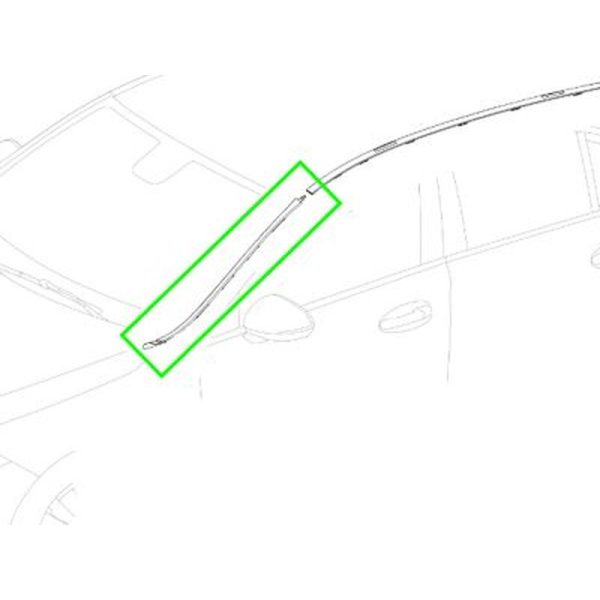 40979-large_default.jpg Joint Pare-Brise DEFLECTEUR D'EAU Gauche Conducteur Classe A W177 Mercedes-Benz
