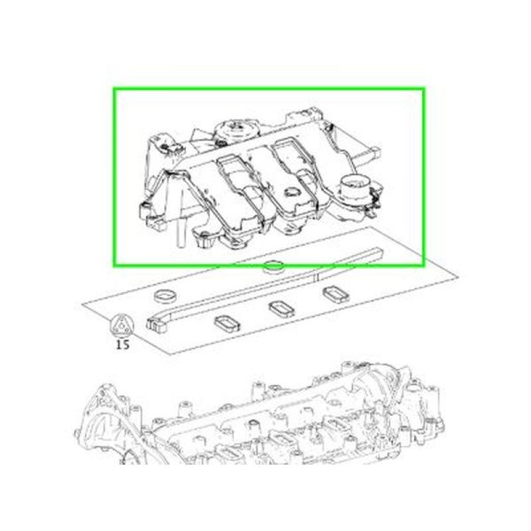 Cache Couvre de Culasse Classe C W205 Mercedes-Benz
