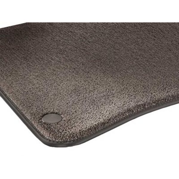 Tapis de sol en velours marron balao EXCLUSIV, Kit 3 pièces - EQS W296 - conducteur / passager