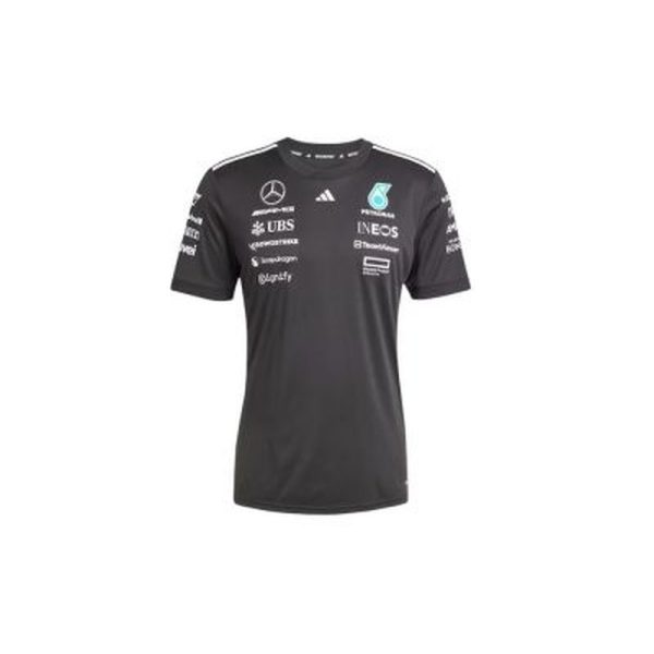 T-shirt Noir Adidas pilote F1 MERCEDES-AMG PETRONAS saison 2025