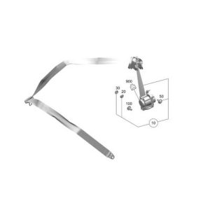 Ceinture de Sécurité Siège Avant Conducteur Classe C W205 Mercedes-AMG