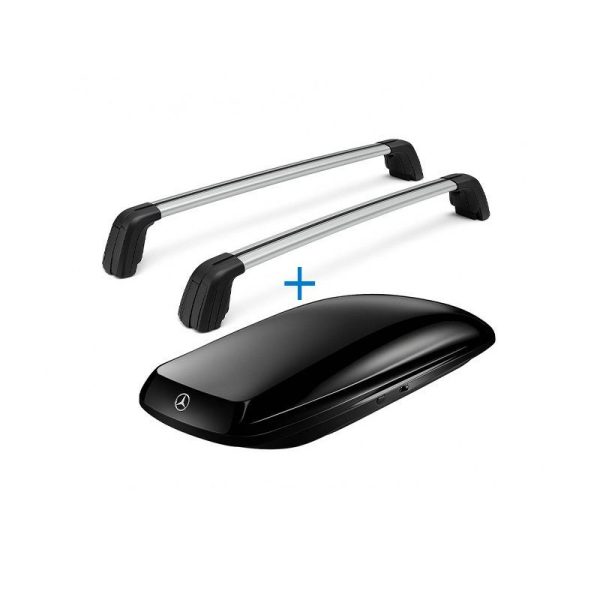 43855-large_default.jpg 430L Coffre de Toit Noir Mercedes + Barres de toit OFFERTES