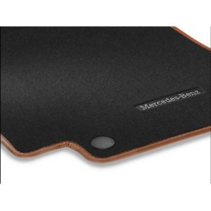 Jeu 3 Tapis Velours Noir/Marron CLA W174