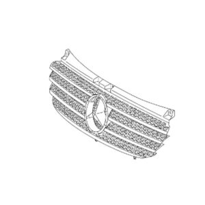 Grille Calandre Couleur 9775 ARGENT VITO W639 Mercedes-Benz