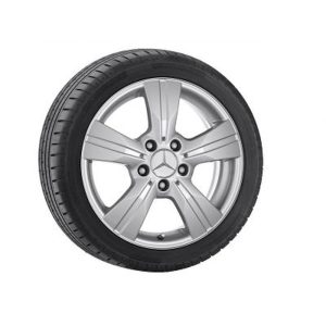 Jante Mercedes 16 pouces Classe A W169 6,5 J x 16 ET 46 5 Argent