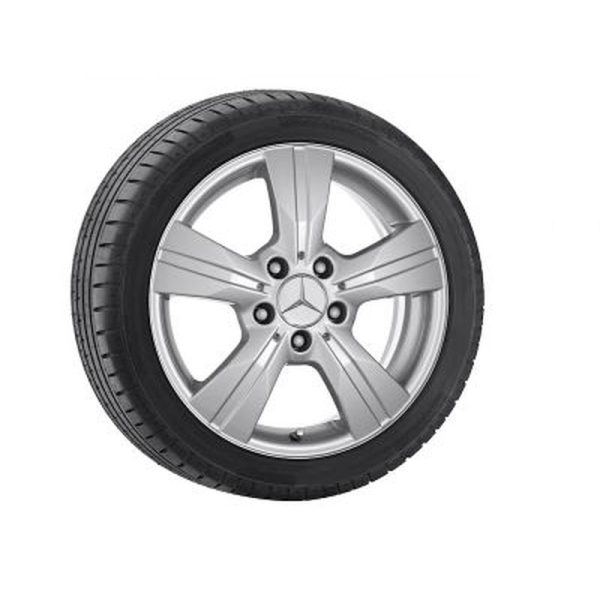 Jante Mercedes 16 pouces Classe A W169 6,5 J x 16 ET 46 5 Argent