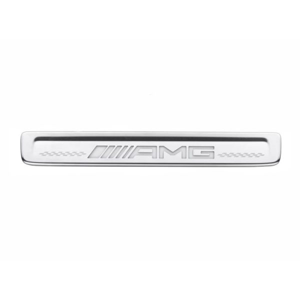 Cache Baguette Seuil éclairée Avant Argent AMG CLA W178